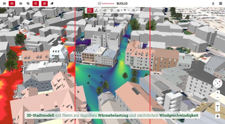 Digitale Verantwortung in der Stadtplanung: Urbane Klimaanpassung mit 3D-Stadtmodellen