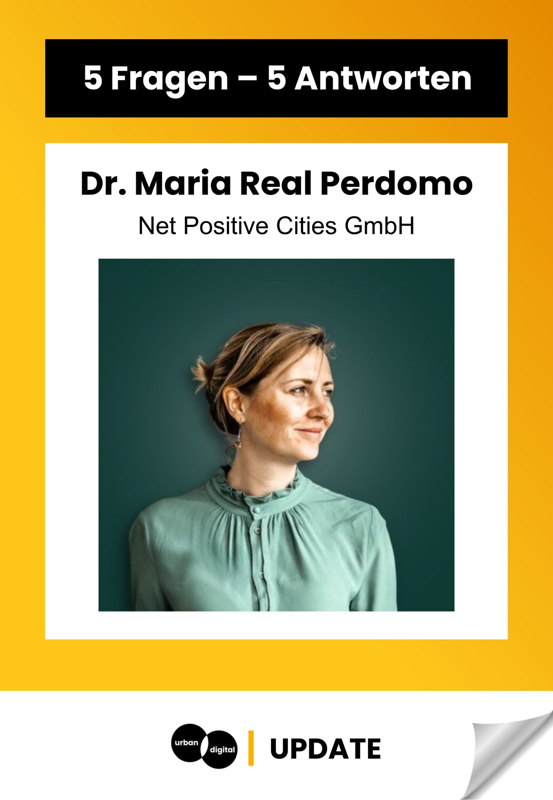 5 Fragen – 5 Antworten an Dr. Maria Real Perdomo