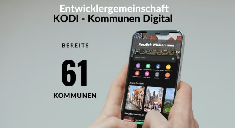 Neue Entwicklergemeinschaft „KODI-Kommunen Digital“ fördert smarte Technologien für Kommunen, kleinere Städte und Landkreise