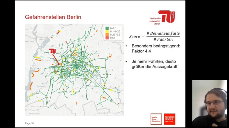 Mit SimRa – Sicherheit im Radverkehr herausfinden, wo sich Beinaheunfälle im Radverkehr häufen