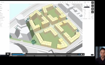 Spacemaker AI zur Grundlagenschaffung einer Wettbewerbsauslobung – Ökologisches Leuchtturmprojekt in Nürnberg