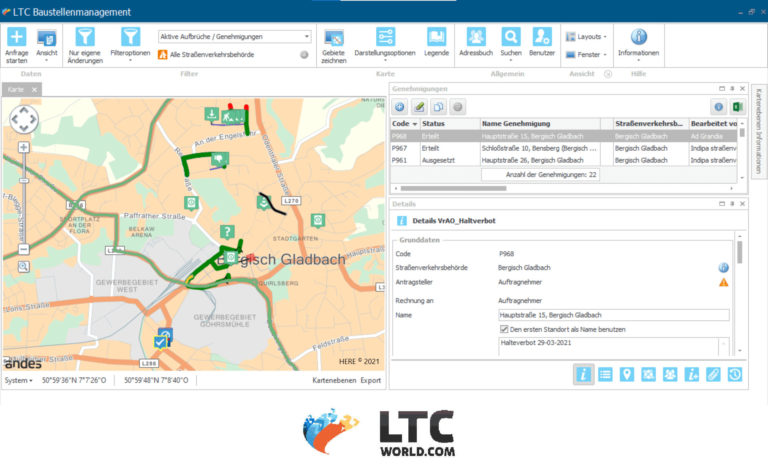 Digitales Antragsmanagement mit der Behördensoftware LTC – local traffic control Andes Ltc Local Traffic Control
