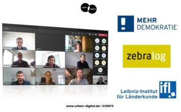 Digitale Stadtplanung und Beteiligung mit Zebralog, Mehr Demokratie und Leibniz-Institut für Länderkunde