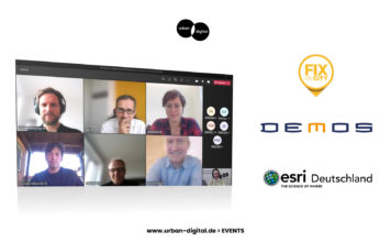 Digitale Stadtplanung und Beteiligung mit FixMyCity, DEMOS E-Partizipation und Esri Deutschland