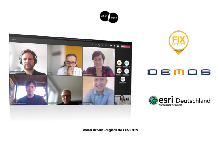 Digitale Stadtplanung und Beteiligung mit FixMyCity, DEMOS E-Partizipation und Esri Deutschland