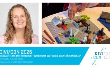 Wenn Kommunen ihre Datenzukunft bauen: Dr. Christine Pohl über den LEGO® Serious Play®-Workshop auf der CIVI/CON 2026 Dr. Christine Pohl zu Urbaner Datenplattform und Digitalem Zwilling auf der CIVI/CON 2026