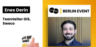 Erst das Fundament, dann der digitale Zwilling: Enes Derin über GIS, Datenqualität und Verstetigung Enes Derin, Teamleiter GIS und Digital Solutions bei Sweco, beim Urban Digital Netzwerktreffen in Berlin