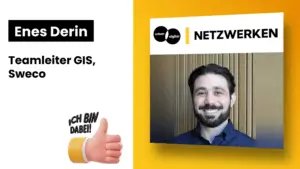 Erst das Fundament, dann der digitale Zwilling: Enes Derin über GIS, Datenqualität und Verstetigung Enes Derin, Teamleiter GIS und Digital Solutions bei Sweco, beim Urban Digital Netzwerktreffen in Berlin