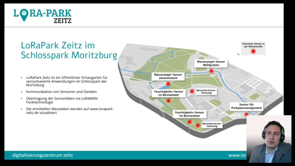 Der LoRaPark Zeitz im Schlosspark der Moritzburg