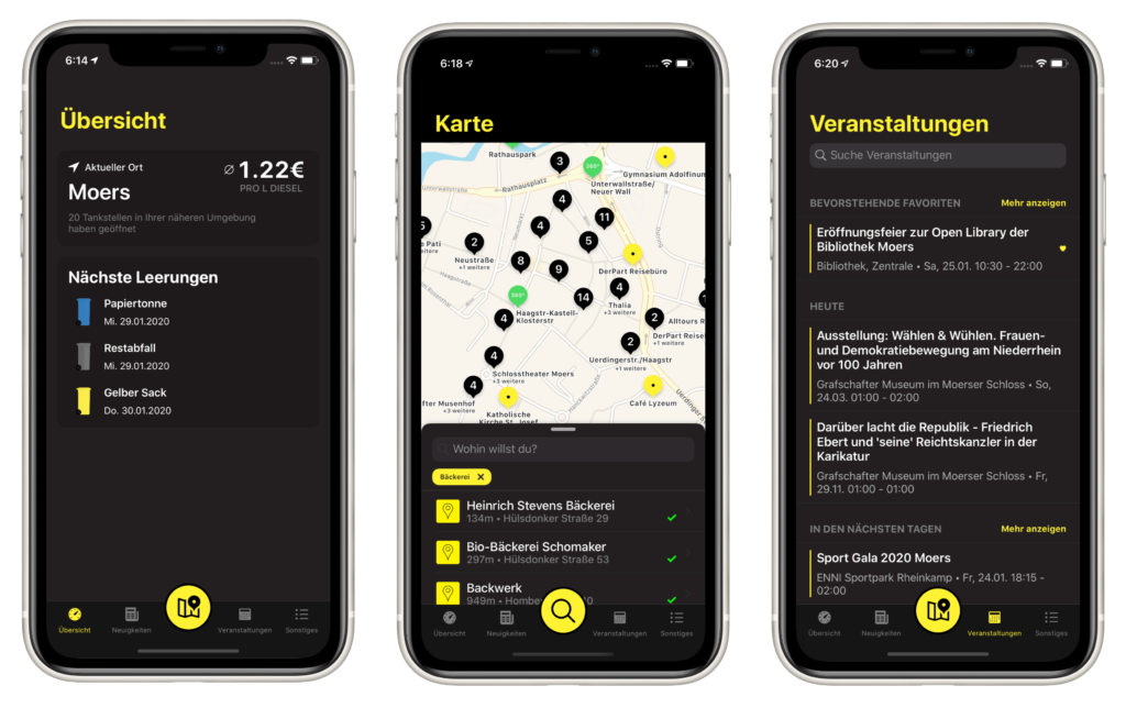 Mein Moers-App: lebensnahe Bürgerinformationen auf Basis von offenen Daten