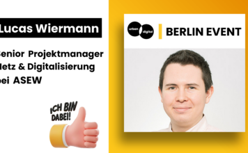 Geschützt: Welche Trends bewegen die Stadtwerke gerade? Lucas Wiermann (ASEW) im Interview Lucas Wiermann, Senior Projektmanager Netz und Digitalisierung bei ASEW, Artikelbild Netzwerktreffen Berlin
