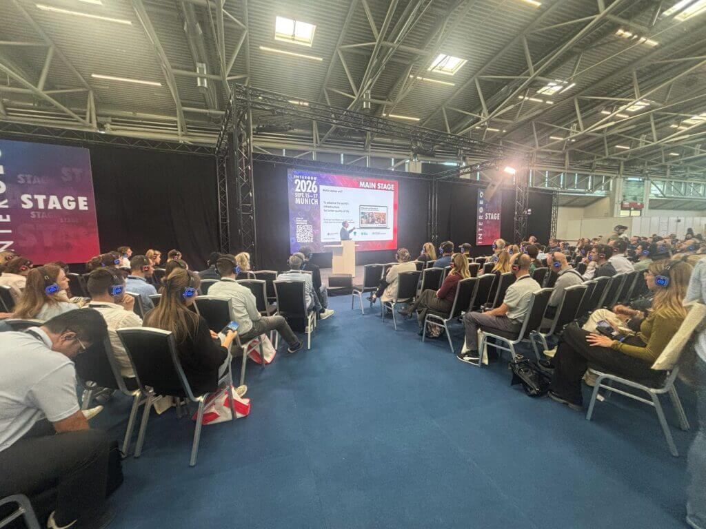 Peter Rummel auf der Main Stage der INTERGEO 2026