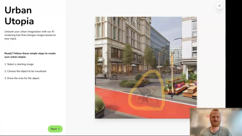 Senf.app & Urban Utopia – Generative KI für digitale Partizipation