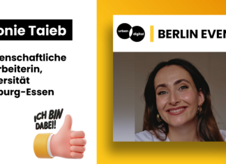 Was bringt Digitalisierungsrendite? Leonie Taieb über Wirkungsmessung in der digitalen Stadt Leonie Taieb, wissenschaftliche Mitarbeiterin der Universität Duisburg-Essen, beim Urban Digital Netzwerktreffen in Berlin