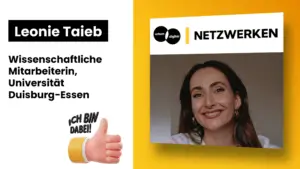 Was bringt Digitalisierungsrendite? Leonie Taieb über Wirkungsmessung in der digitalen Stadt Leonie Taieb, wissenschaftliche Mitarbeiterin der Universität Duisburg-Essen, beim Urban Digital Netzwerktreffen in Berlin
